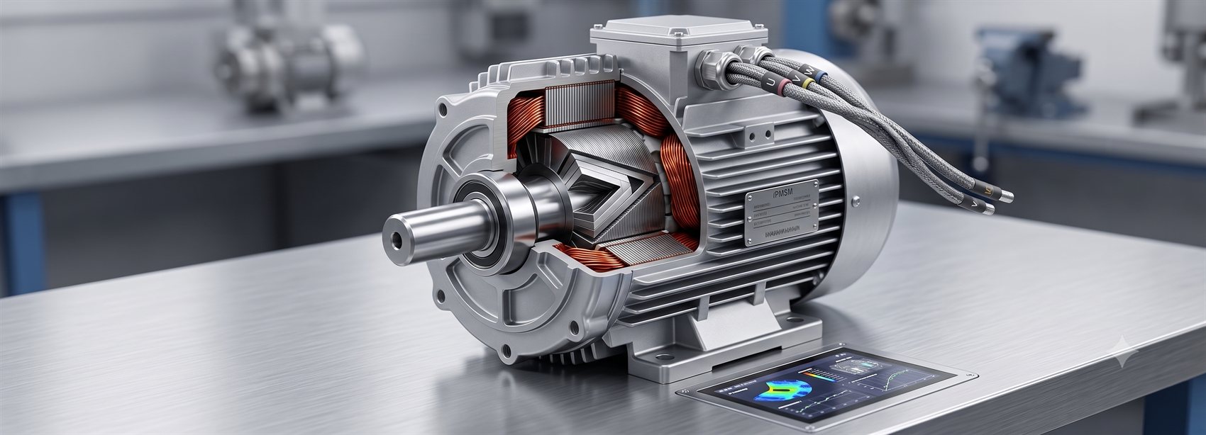 IPMSM motor cutaway